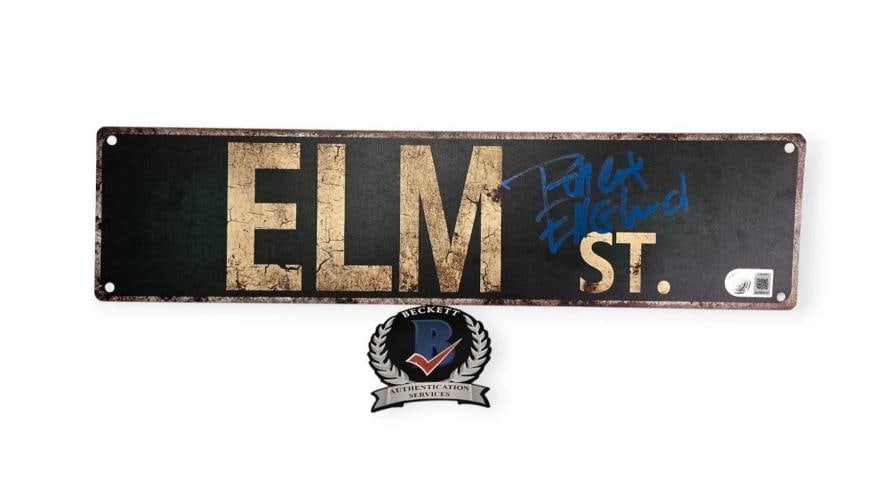 Robert Englund Signed Auto Nightmare On Elm Street Street Sign Beckett BAS (1 of 1)