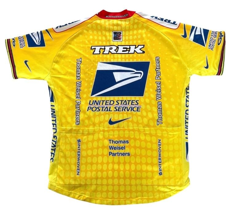 Lance Armstrong Signed Autograph Tour De France Yellow USPS Jersey Beckett Bas - 4