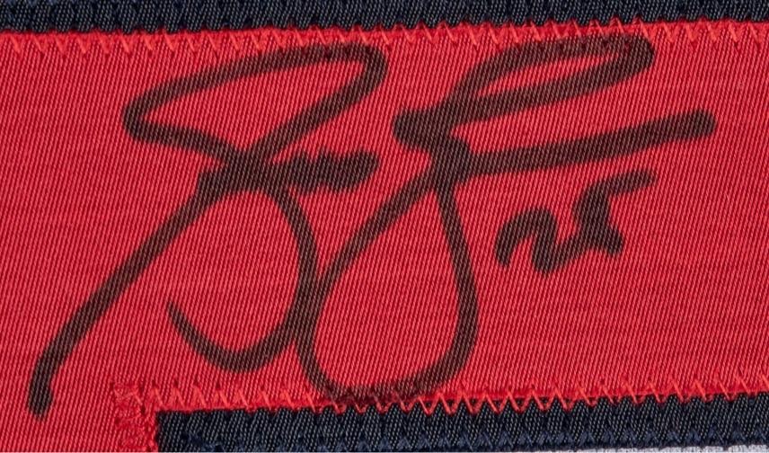 Andruw Jones Signed 1996 Atlanta Braves Rookie Era Game Issued Jersey Beckett - 3