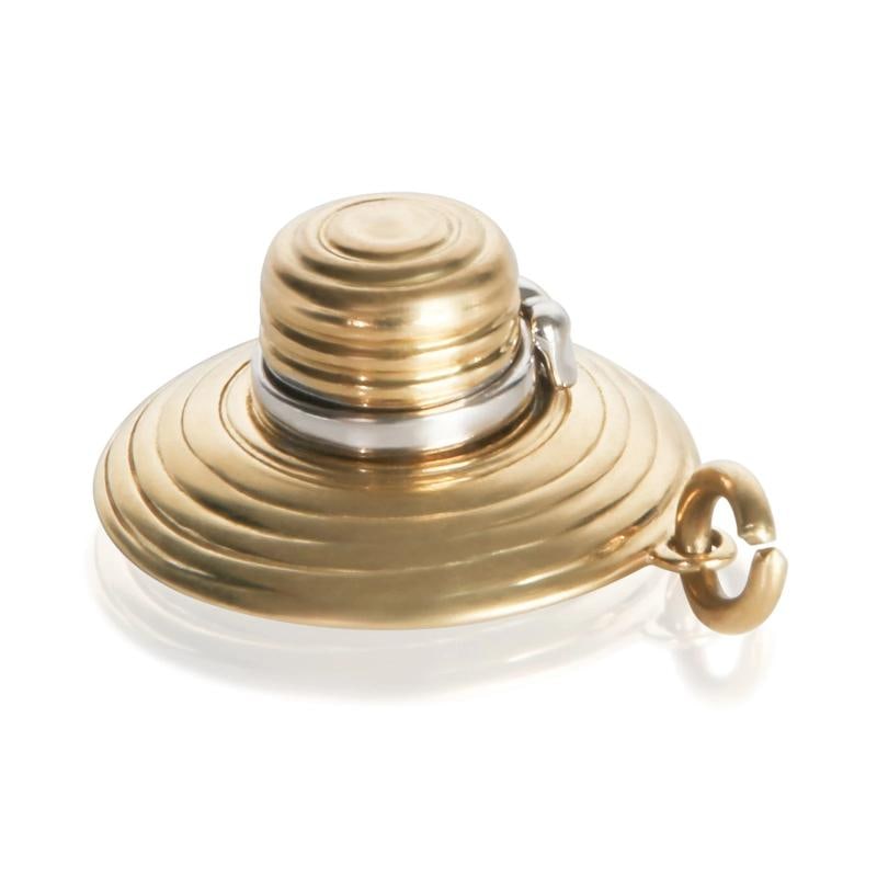 Tiffany & Co. White Gold & Yellow Gold Diamond Sunhat Charm - 3
