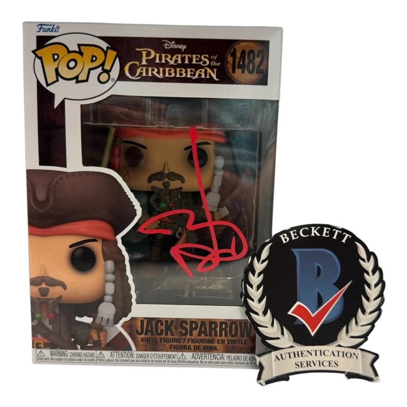 Johnny Depp Signed Autograph Pirates Of The Caribbean Funko Pop 1482 Beckett BAS: Industry: Movies,Personalize: No,Movie: PIRATES OF THE CARIBBEAN,Signed by: JOHNNY DEPP,Signed: Yes,Autograph Authentication: Beckett,Original/Reproduction: Original,Country of Origin: United States