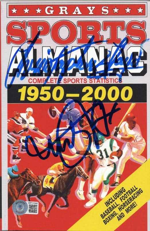 Christopher Lloyd Michael J Fox Signed Autograph BTTF Almanac Beckett BAS COA: Industry: Movies,Personalize: No,Movie: BACK TO THE FUTURE,Signed by: CHRISTOPHER LLOYD AND MICHAEL J FOX,Signed: Yes,Autograph Authentication: Beckett,Original/Reproduction: Original,Modified Item: N