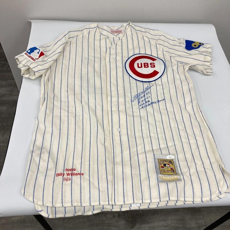 Billy Williams Signed Inscribed STATS Chicago Cubs Jersey UDA & JSA COA - 2