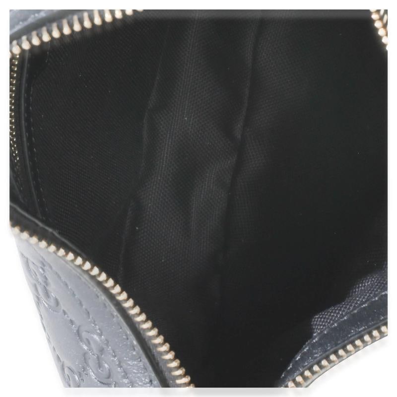 Gucci Black Embossed Calfskin GG Arabella Half Moon Shoulder Bag - 5