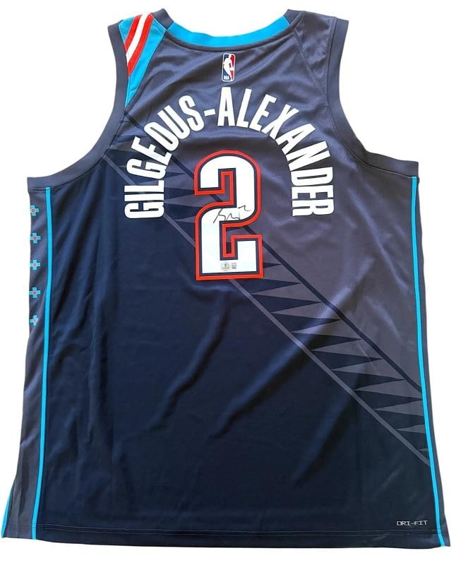 Shai Gilgeous-Alexander Thunder Signed Jersey Swingman City Edition 52 NWT BAS: Sport: Basketball,Player: SHAI GILGEOUS-ALEXANDER,Signed: Yes,Original/Reprint: Original,Autograph Authentication: Beckett Authentication Services (BAS),Product: Jersey,Team: Oklahoma City Thunder,Cou