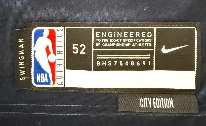 Shai Gilgeous-Alexander Thunder Signed Jersey Swingman City Edition 52 NWT BAS - 4