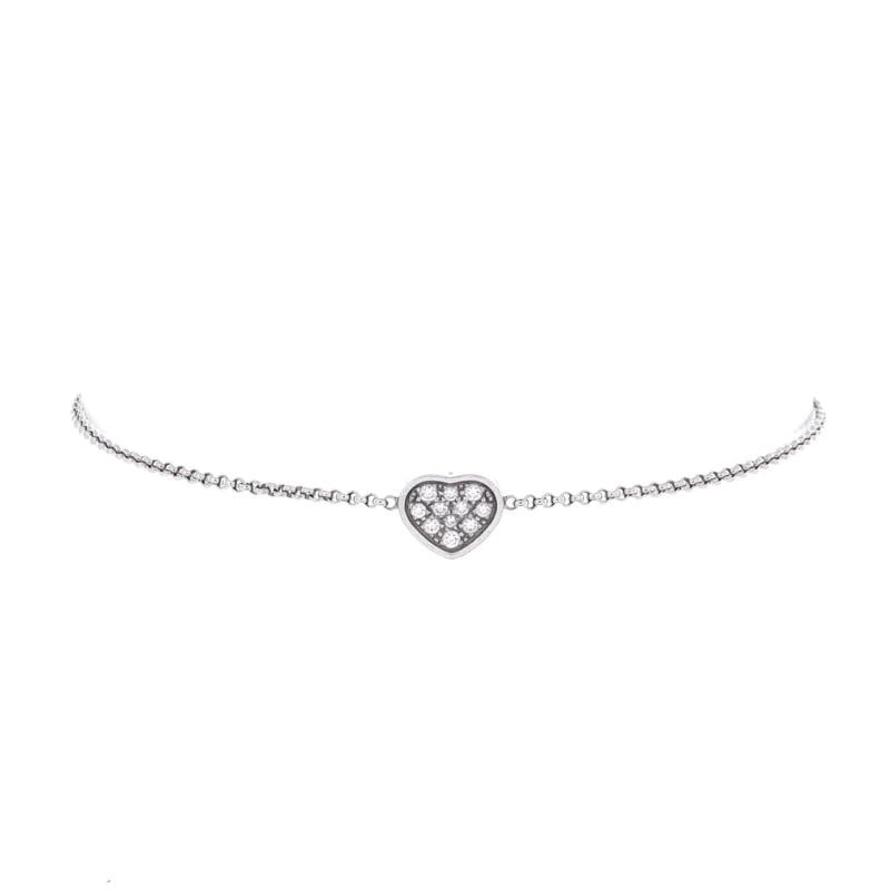 Chopard Miss Happy Diamond Heart Bracelet 18K White Gold with Diamonds: Condition: Pre-owned - Good,Brand: Chopard,Main Stone: Diamond,Metal: 18K White Gold,Metal Purity: 18K,Style: Bracelet,Type: Bracelet,Color: White Gold,Material: 18K White Gold, Diamond