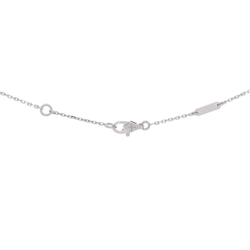 Van Cleef & Arpels Sweet Alhambra Butterfly Pendant Necklace 18K White Gold - 4