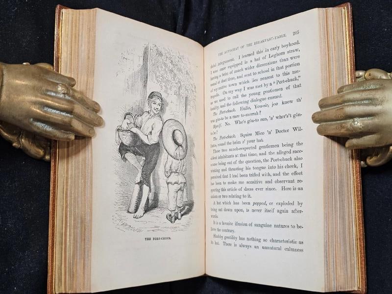 Oliver Wendell Holmes / The Autocrat of the Breakfast-Table Signed 1st ed 1858 - 19