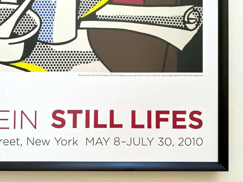 ROY LICHTENSTEIN ESTATE RARE FRAMED POP ART EXHIBIT POSTER " STILL LIFE " 1972 - 12