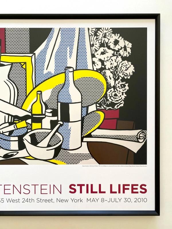 ROY LICHTENSTEIN ESTATE RARE FRAMED POP ART EXHIBIT POSTER " STILL LIFE " 1972 - 3