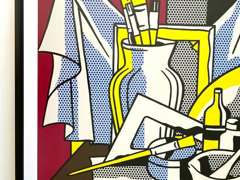 ROY LICHTENSTEIN ESTATE RARE FRAMED POP ART EXHIBIT POSTER " STILL LIFE " 1972 - 5