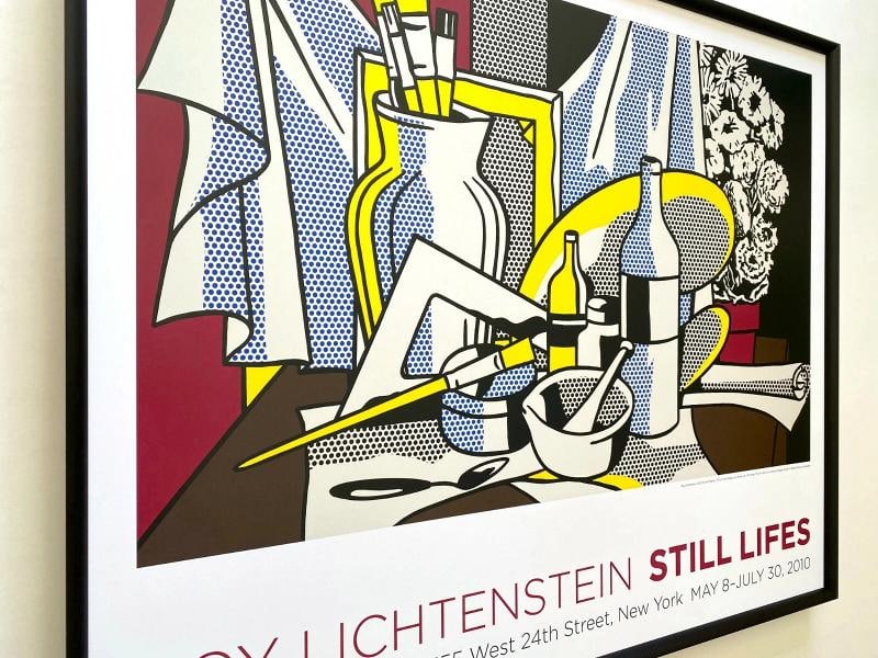 ROY LICHTENSTEIN ESTATE RARE FRAMED POP ART EXHIBIT POSTER " STILL LIFE " 1972 - 6