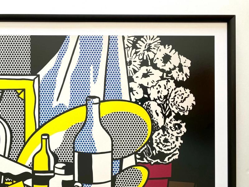 ROY LICHTENSTEIN ESTATE RARE FRAMED POP ART EXHIBIT POSTER " STILL LIFE " 1972 - 8