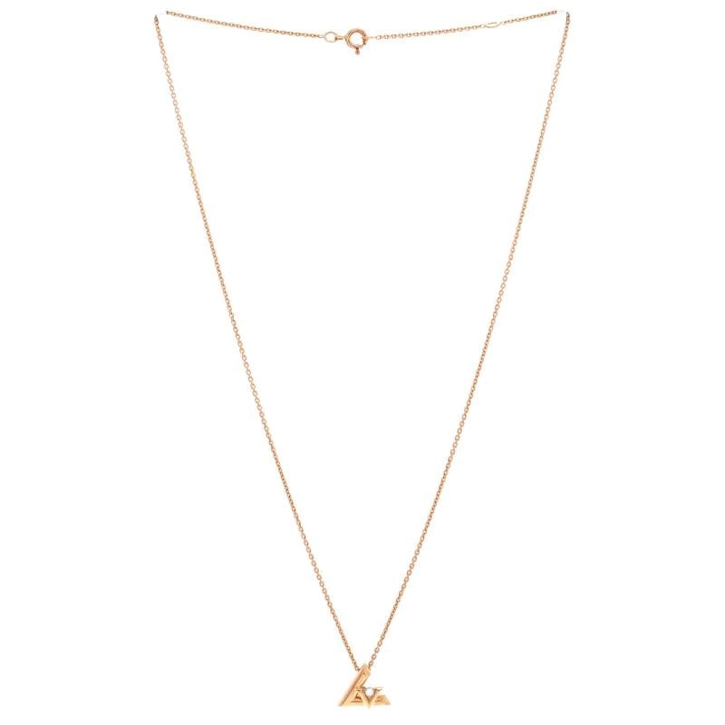 Louis Vuitton LV Volt One Pendant Necklace 18K Rose Gold with Diamond Small - 2