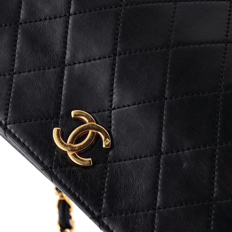 Chanel Vintage Full Flap Bag Quilted Lambskin Medium - 6