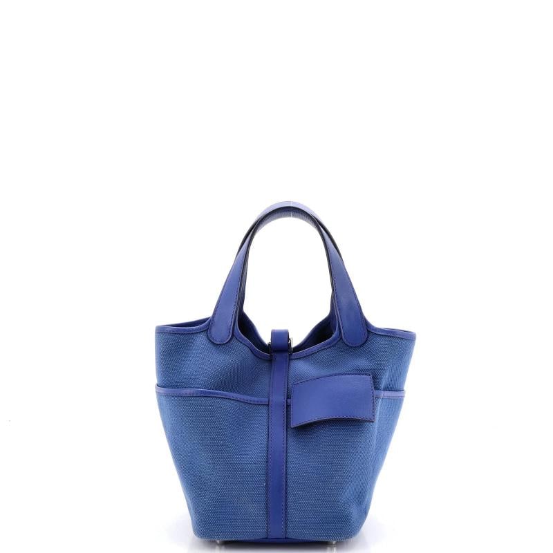 Hermes Cargo Picotin Lock Bag Canvas and Swift PM - 3