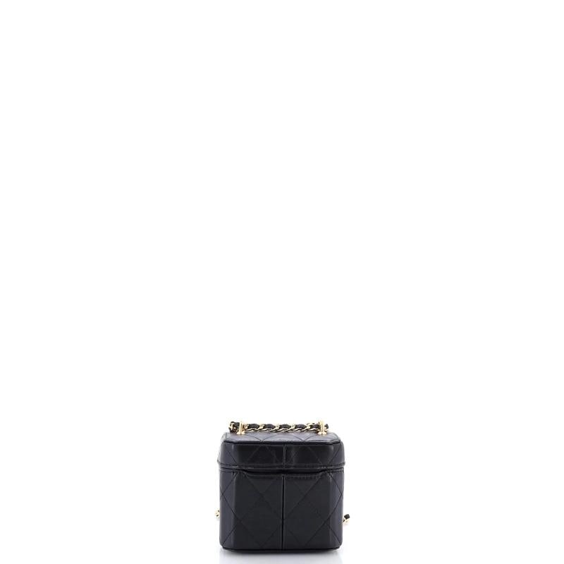 Chanel CC Turnlock Box Vanity Case with Chain Quilted Lambskin Mini - 3