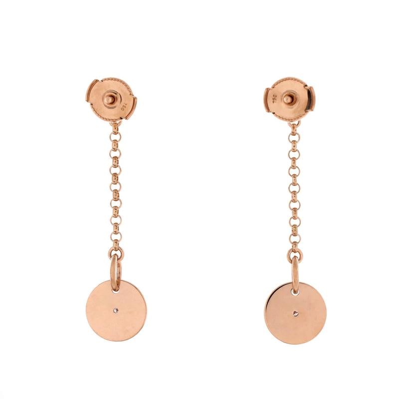 Hermes Gambade Clou de Selle Earrings 18K Rose Gold with Diamonds - 2