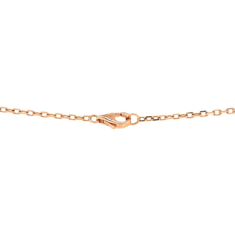 Cartier Trinity Pendant Necklace 18K Rose Gold with Pave Pink Sapphires - 3