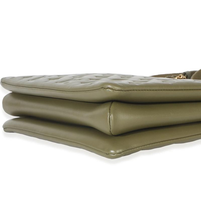 Louis Vuitton Olive Monogram Embossed Lambskin Coussin MM - 7