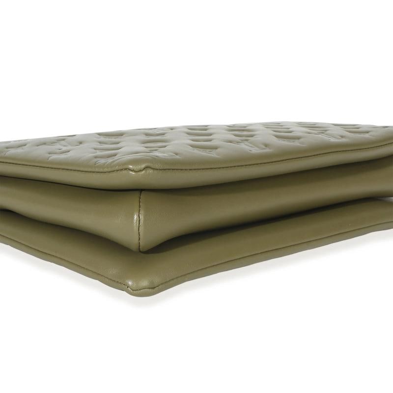 Louis Vuitton Olive Monogram Embossed Lambskin Coussin MM - 8