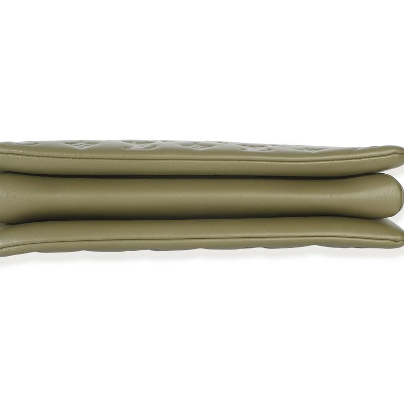 Louis Vuitton Olive Monogram Embossed Lambskin Coussin MM - 9