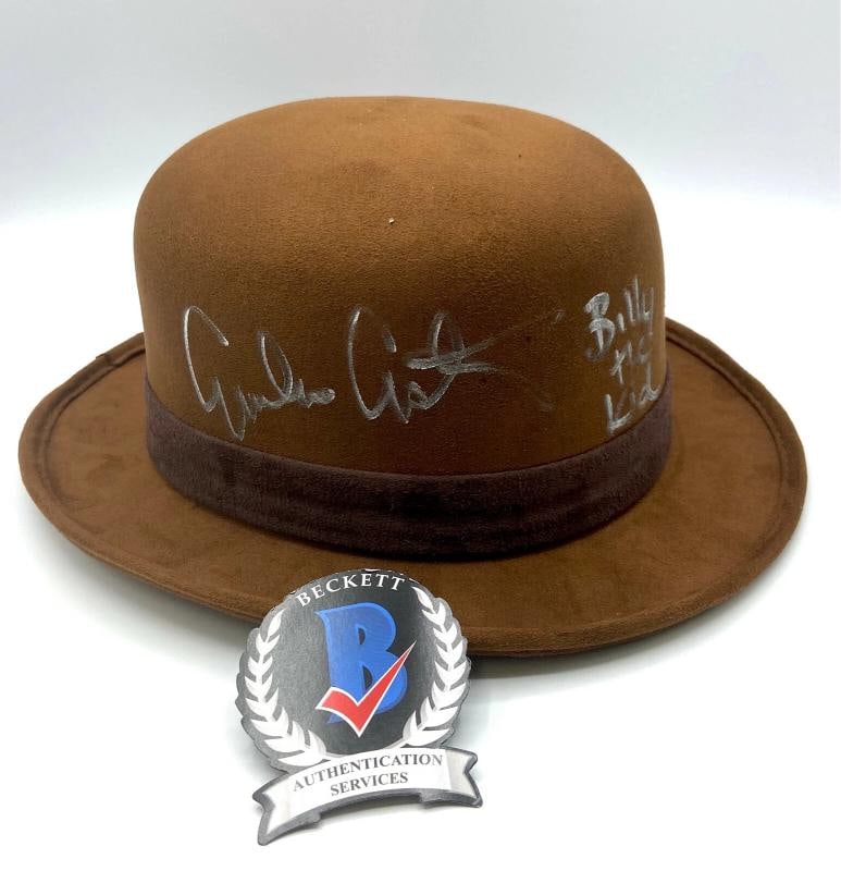EMILIO ESTEVEZ SIGNED AUTOGRAPH HAT - YOUNG GUNS BILLY THE KID BECKETT BAS (1 of 2)