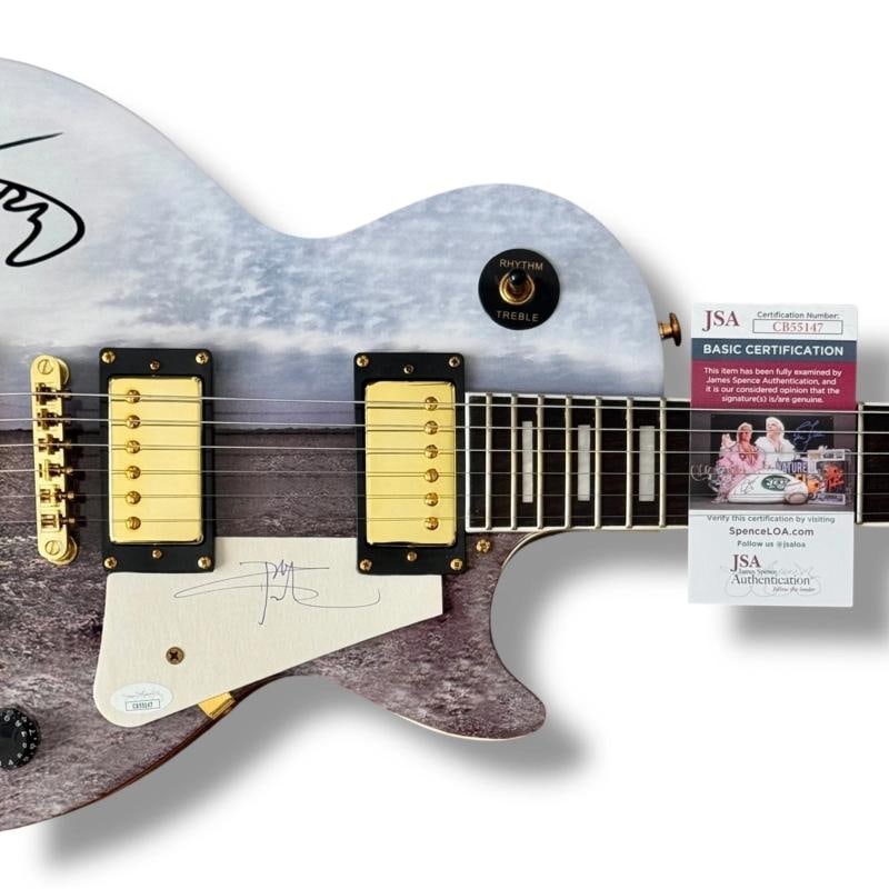 The Who Signed Guitar Custom Graphics JSA COA Roger Daltrey Pete Townshend - 3