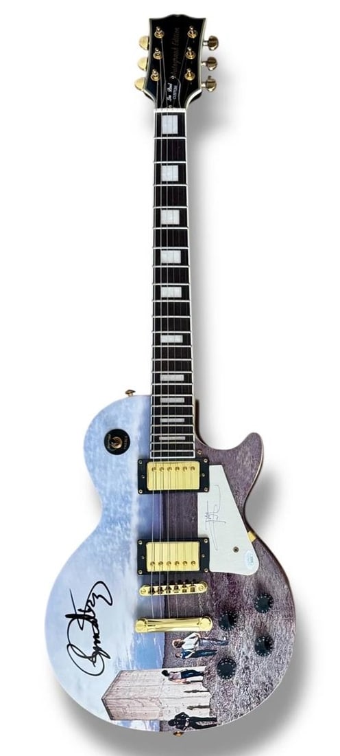 The Who Signed Guitar Custom Graphics JSA COA Roger Daltrey Pete Townshend - 4