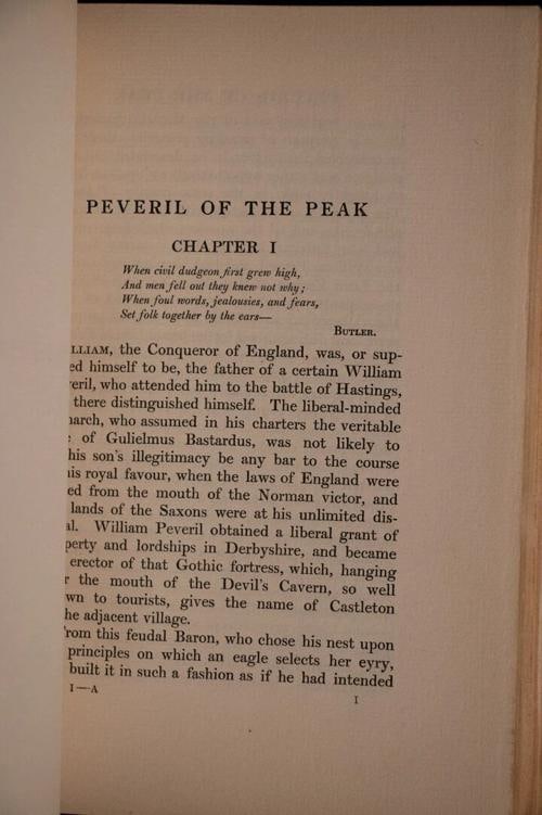 1902 Peveril of the Peak by Sir Walter Scott Fine Leather Bindings - 10
