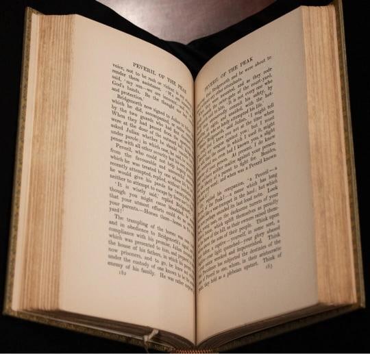 1902 Peveril of the Peak by Sir Walter Scott Fine Leather Bindings - 12