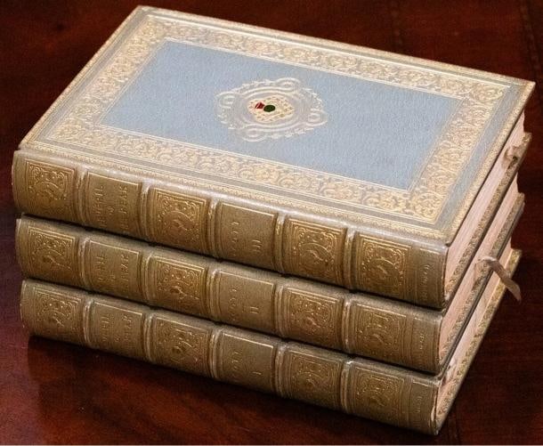 1902 Peveril of the Peak by Sir Walter Scott Fine Leather Bindings - 4