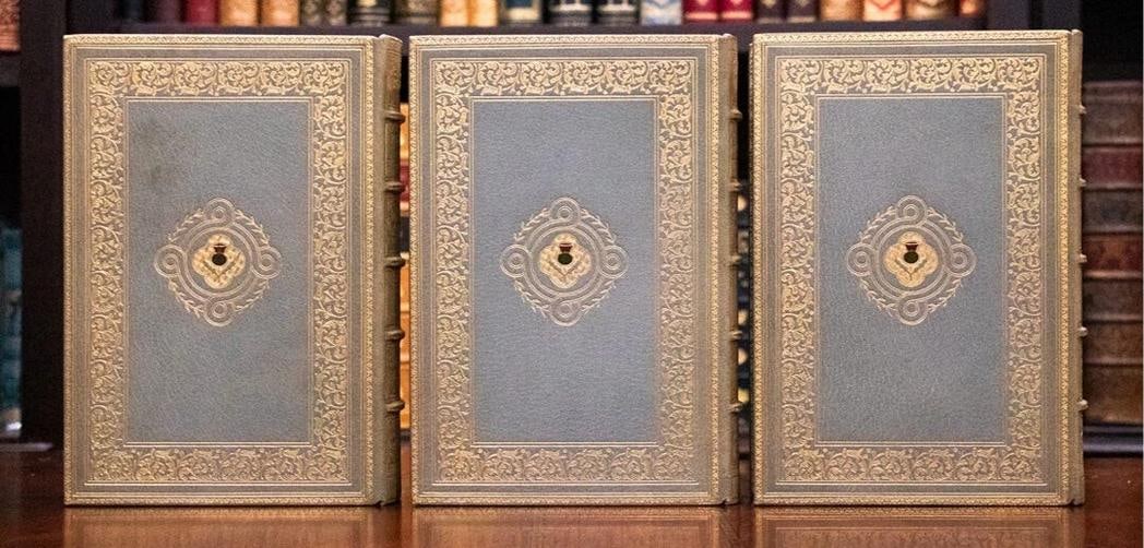1902 Peveril of the Peak by Sir Walter Scott Fine Leather Bindings - 5