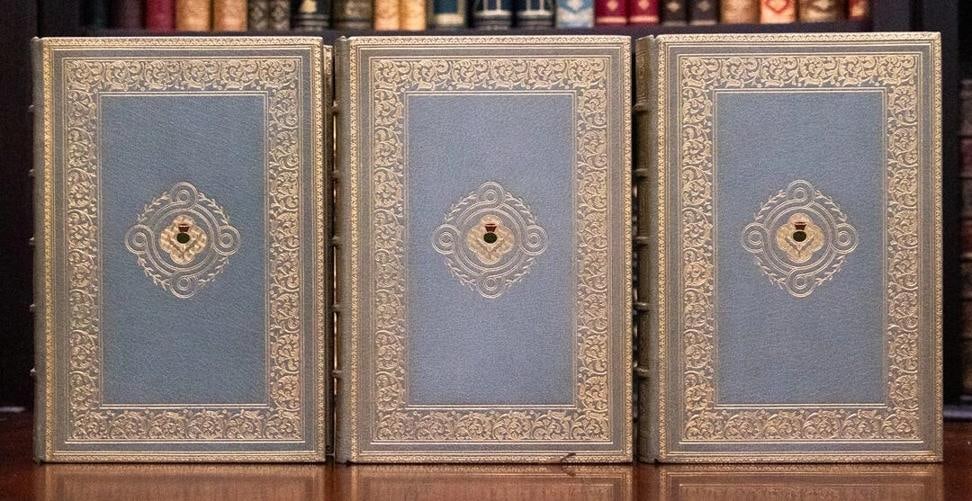 1902 Peveril of the Peak by Sir Walter Scott Fine Leather Bindings - 6