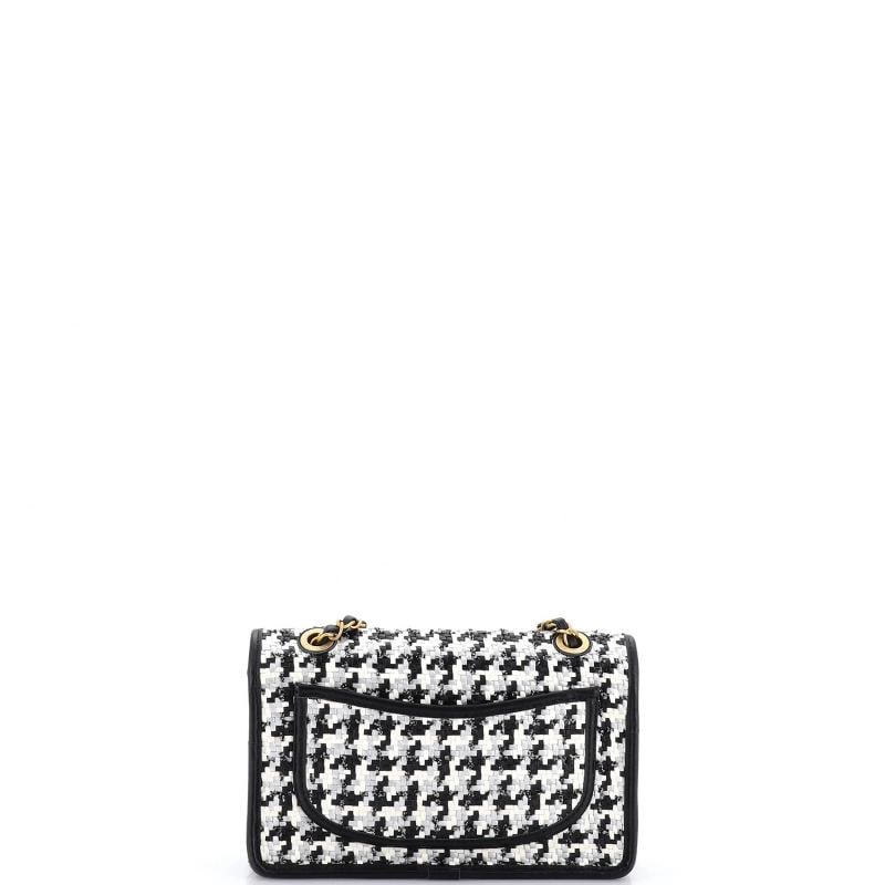 Chanel Classic Single Flap Bag Woven Lambskin and Viscose Small - 3
