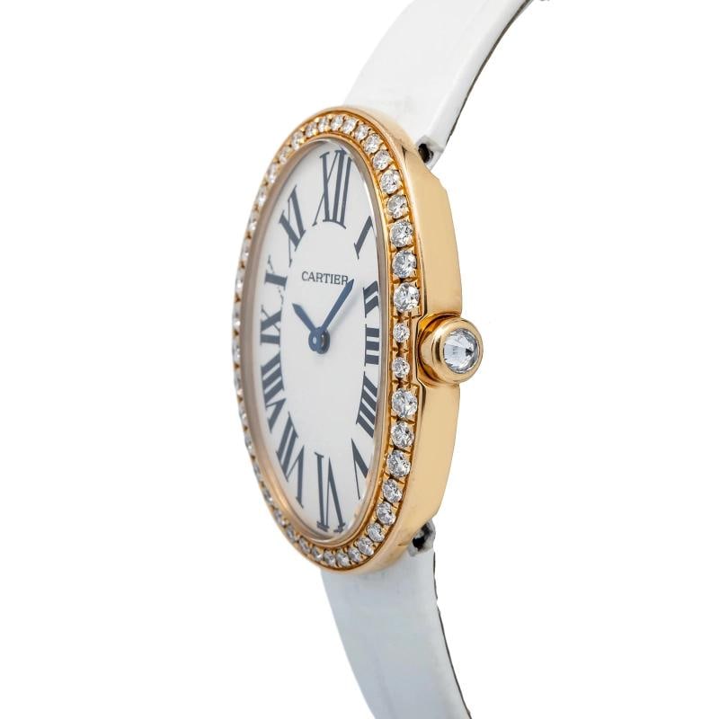 Cartier Baignoire W8000007 2018 Papers Strap 18k Red Gold White Roman 31.6x24.5 - 3