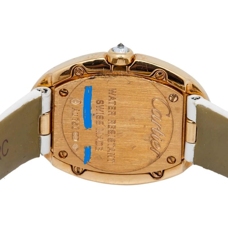 Cartier Baignoire W8000007 2018 Papers Strap 18k Red Gold White Roman 31.6x24.5 - 6