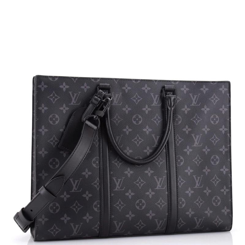 Louis Vuitton Sac Plat Zipper Tote Monogram Eclipse Canvas Horizontal - 2