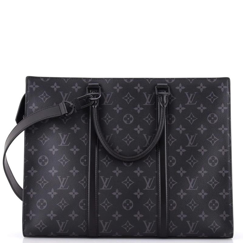 Louis Vuitton Sac Plat Zipper Tote Monogram Eclipse Canvas Horizontal - 3
