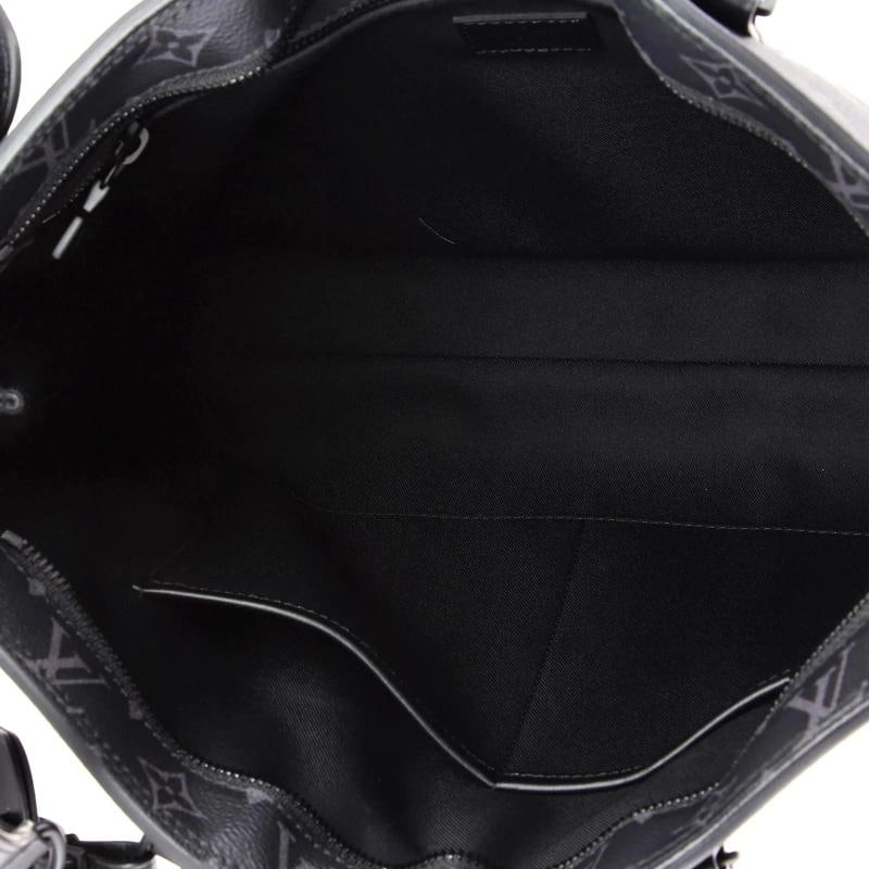 Louis Vuitton Sac Plat Zipper Tote Monogram Eclipse Canvas Horizontal - 5