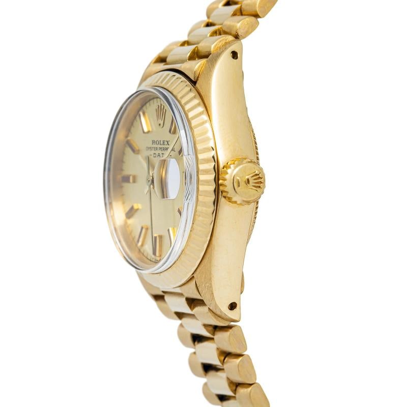 Rolex Datejust 6917 President Yellow Gold Champagne 26mm - 3