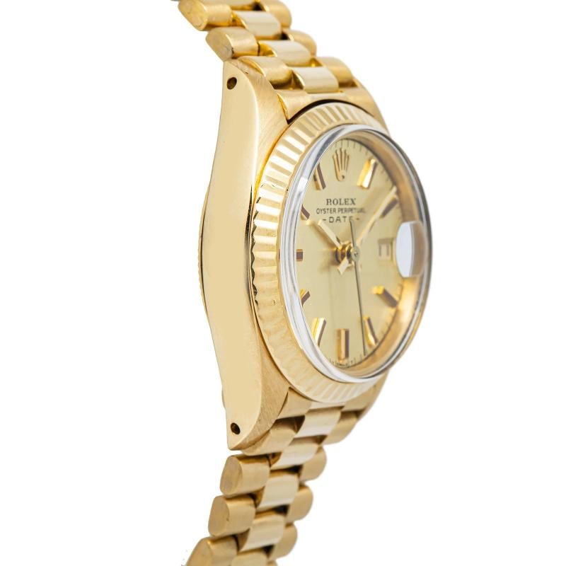 Rolex Datejust 6917 President Yellow Gold Champagne 26mm - 4