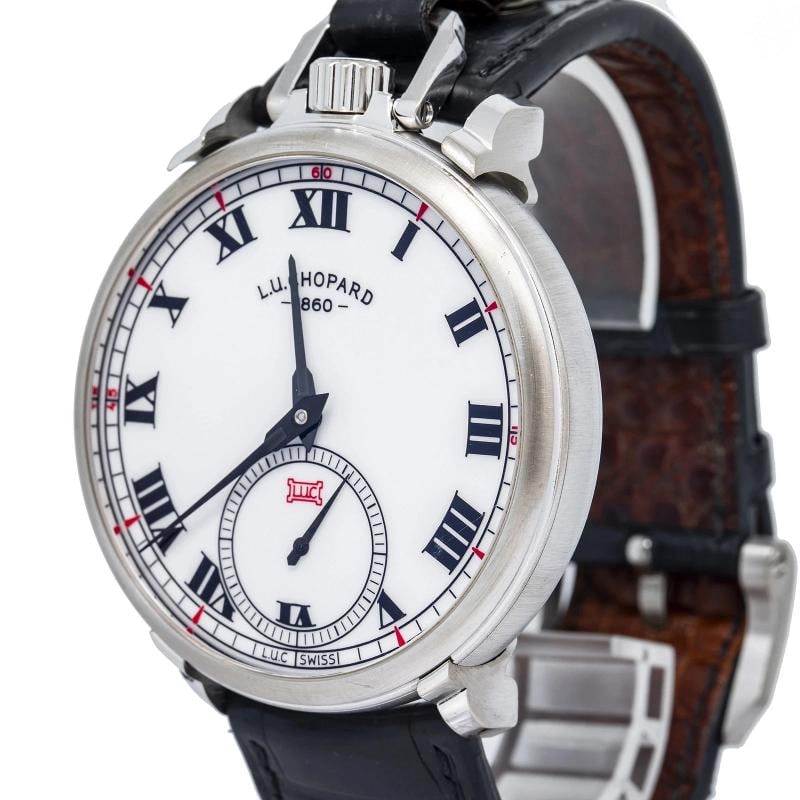 Chopard The Tribute 1635000 w/Box Strap Or Pocket WG White Roman Manual 50mm - 3