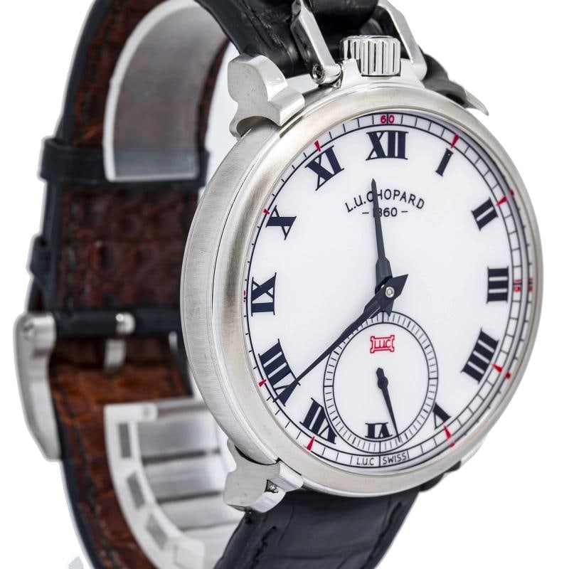 Chopard The Tribute 1635000 w/Box Strap Or Pocket WG White Roman Manual 50mm - 4