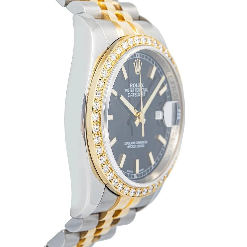 Rolex Datejust 116203 Oyster Stainless Steel black Index 36mm - 4
