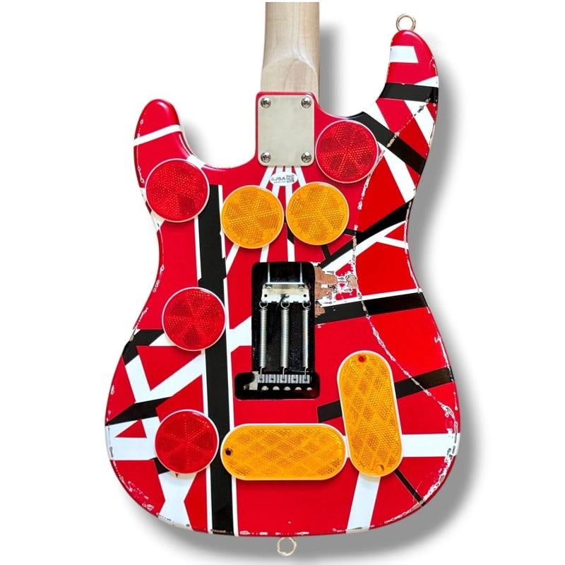 VAN HALEN: Eddie Van Halen, David Lee Roth, Alex Van Halen & Michael Anthony Signed Guitar (JSA L... - 5