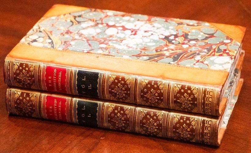 1816 The INQUISITION UNMASKED First Edition Fine Leather Bindings Illustrated - 3