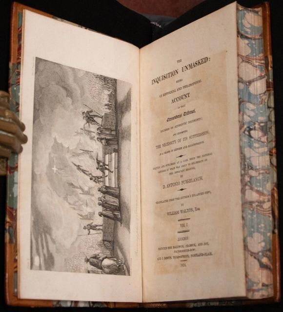 1816 The INQUISITION UNMASKED First Edition Fine Leather Bindings Illustrated - 8