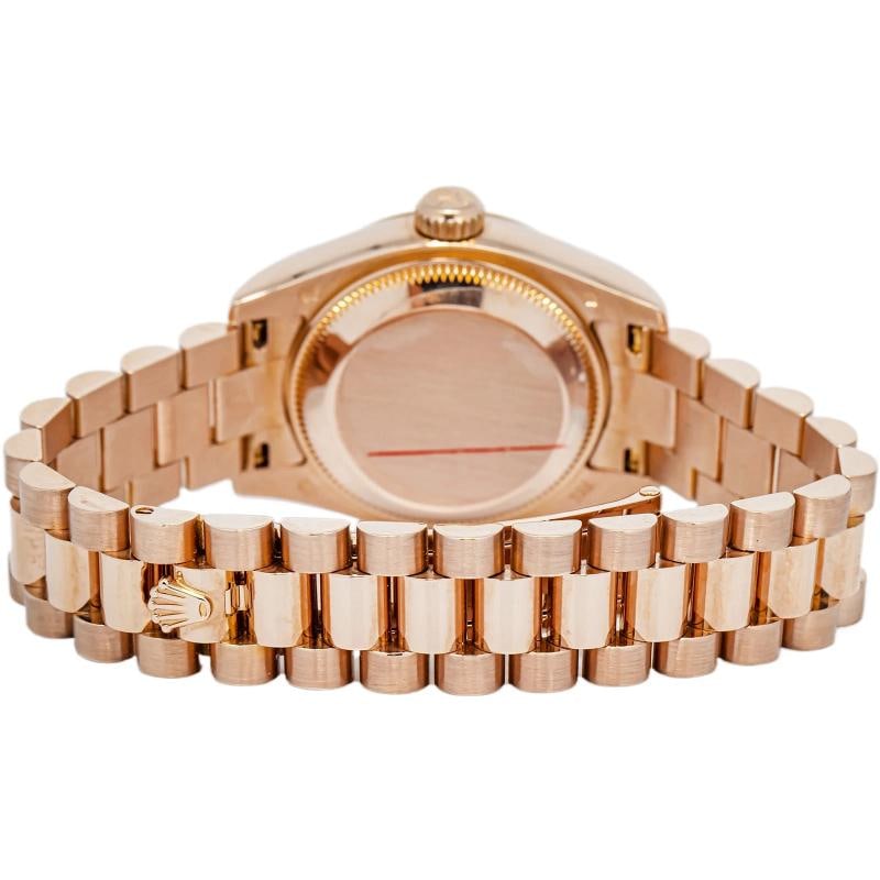 Rolex Datejust 179175G Presidient Rose Gold Pink Diamond Automatic 26mm - 5